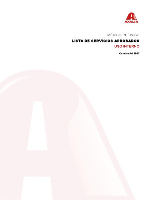 Portada de Servicios Aprobados